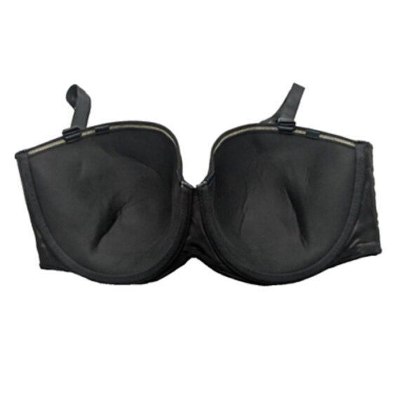 Lane Bryant Cacique Bra Multi Way Strapless Lightweight 38H Black w/ Straps - Picture 6 of 10